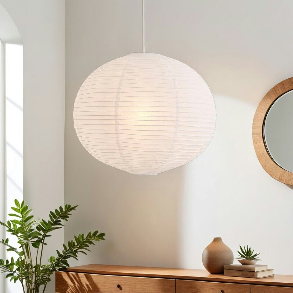 image 1 of Rufus 50Cm Paper Ball White Shade | White