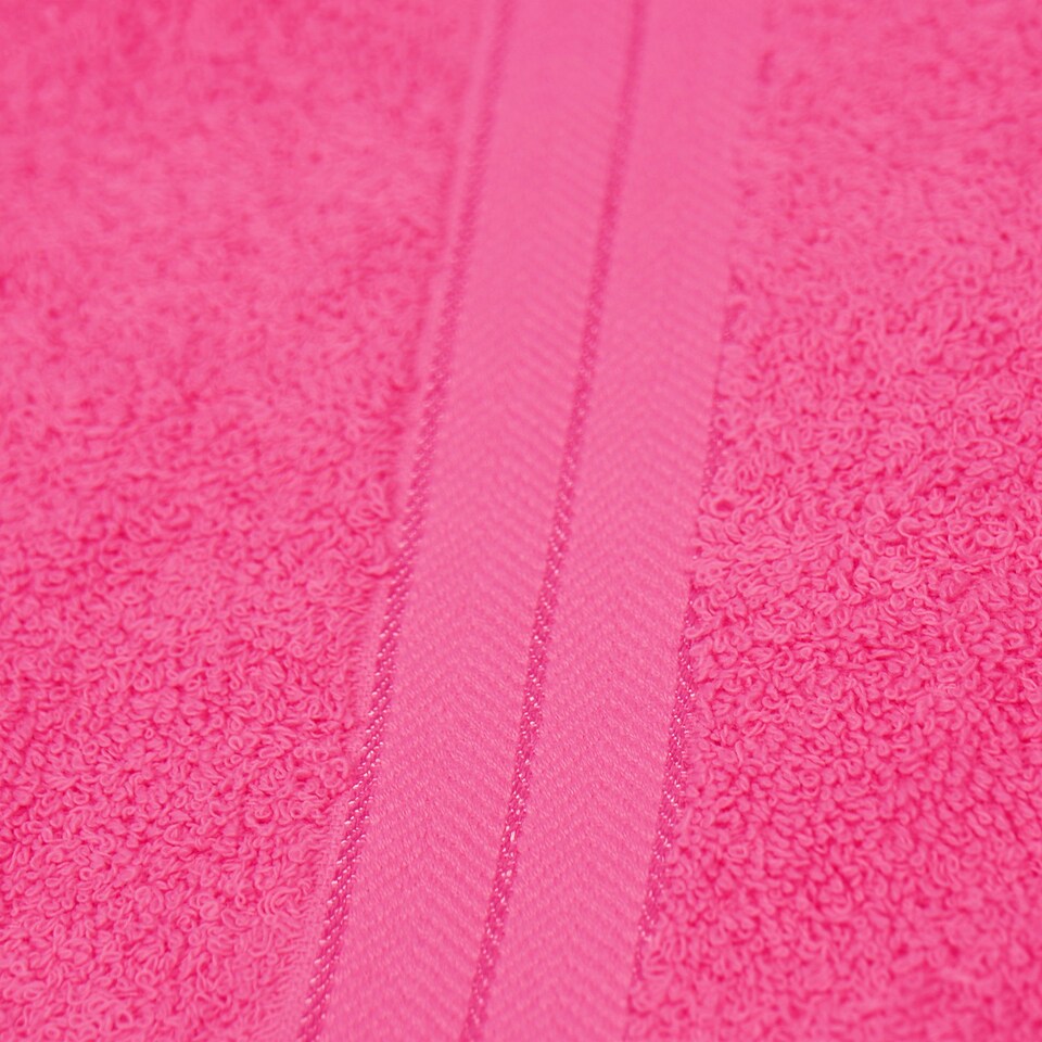 image 1 of OHS 4 x Luxury 100% Cotton 500GSM Bathroom Face Cloth Towel Pink | Bright Pink | Face cloth
