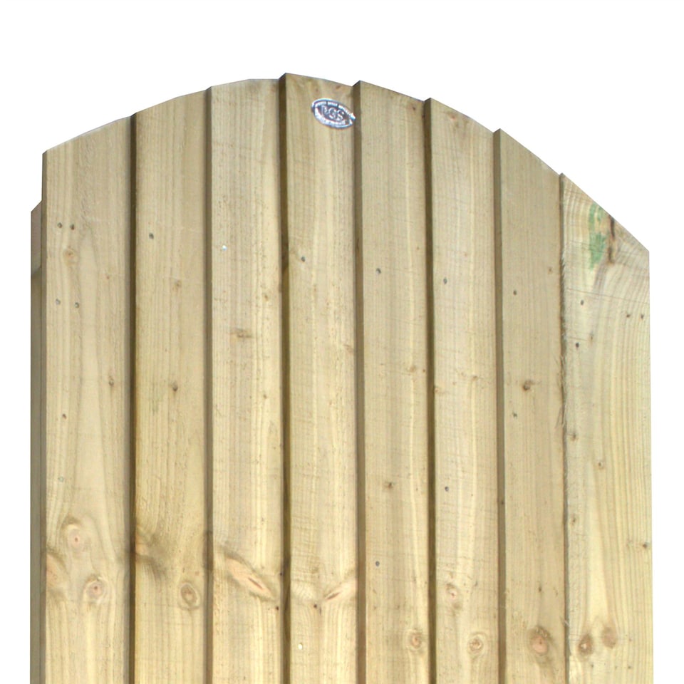 image 1 of Arch Top Wooden Garden Gate 6ft x 2.5ft Feather Edge Fully Framed Treated Door