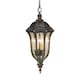image 1 of Baton Rouge 4 Light Outdoor Ceiling Chain Lantern Walnut IP44, E14