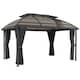 image 1 of Outsunny 4 x 3(m) Polycarbonate Gazebo for Lawn, Yard, Patio, Deck, Black