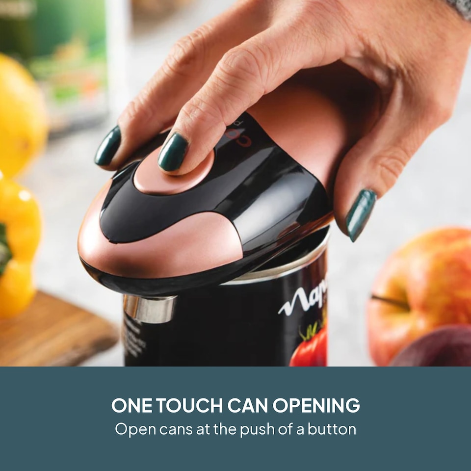 image 1 of Cooks Professional Automatic Can Opener with Simple One Touch Operation | Copper | Copper & Black