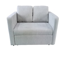 The Brenta 2 Seater Slide Storage Sofa in Grey, Silver or Navy | Silver | One Size