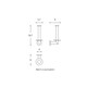 image 3 of Cosmic Wall Mounted Vertical Toiler Roll Holder with Durable Metal Light Grey