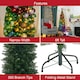 image 3 of 6ft Green Slim Line Christmas Tree | Green | 6ft