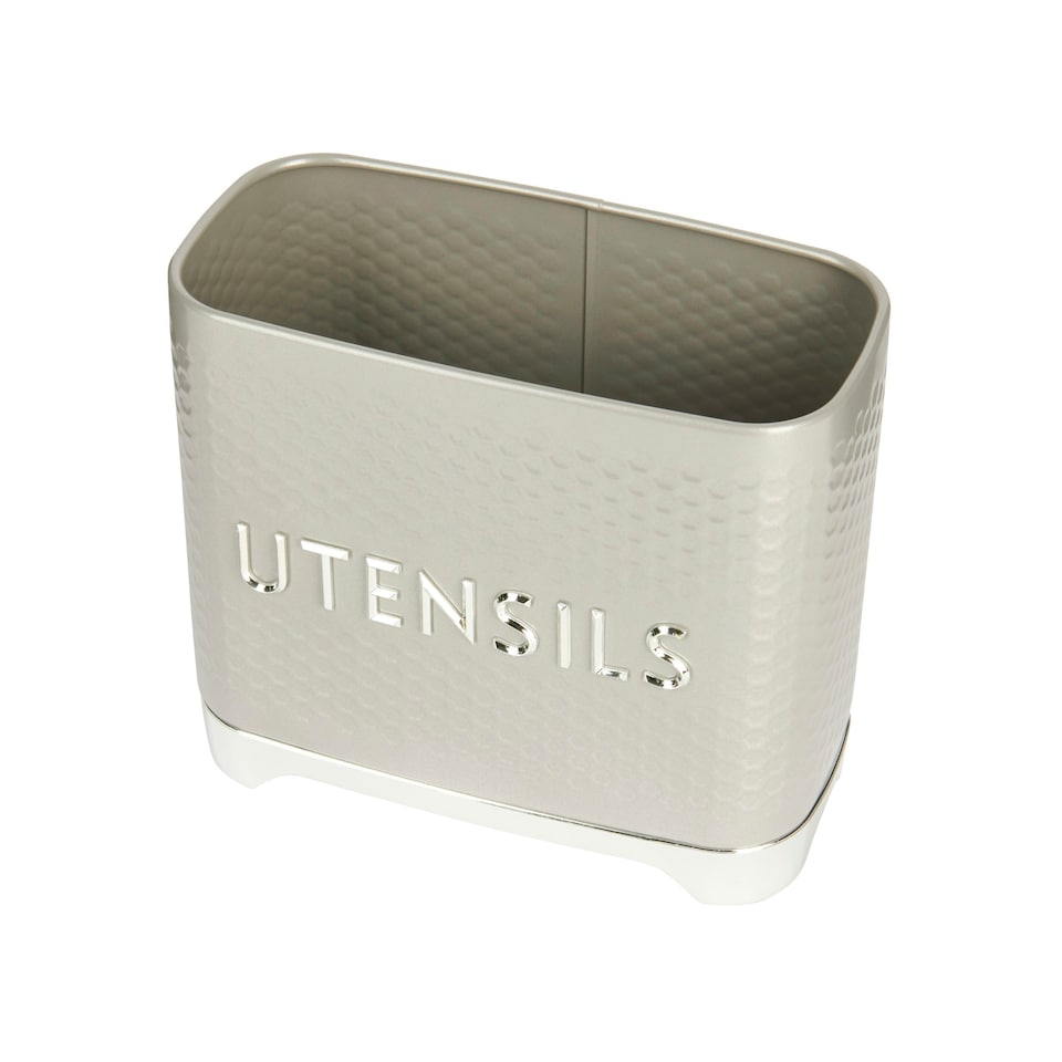 image 1 of Lovello Utensil Holder Shadow Grey Textured 20x10cm