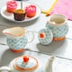 image 5 of Nicola Spring Hand-Printed Milk & Sugar Set - 300ml - Blue | Blue | Blue