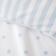image 4 of Bianca Mini Star & Stripes Reversible Cotton Duvet Cover Set Blue | Blue | Single