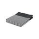 image 1 of Nicola Spring 100% Cotton Kitchen Tea Towels Cleaning Drying Cloth - 70cm x 50cm - Black Pinstripe - Pack of 2