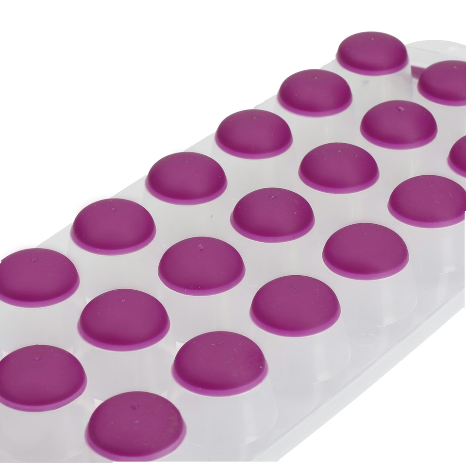 image 1 of Colourworks Silicone Ice Cube Tray Purple