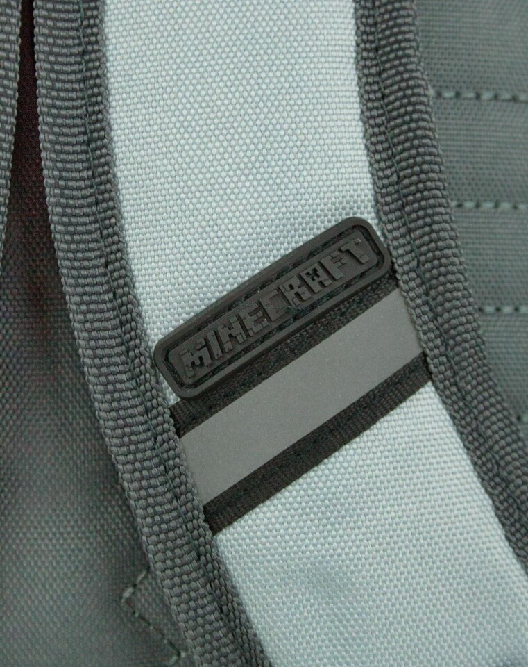 image 1 of Minecraft Men's Minecraft Miner Mini Backpack Backpacks - Grey | Grey | Grey