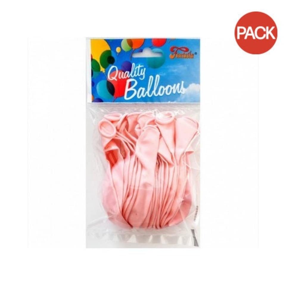 image 1 of Globos Payaso Macaroon Latex Balloons (Pack of 20) - Strawberry - One Size