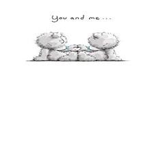 YOU AND ME. Me to You Bear Love Couple Whispers New Greeting Card