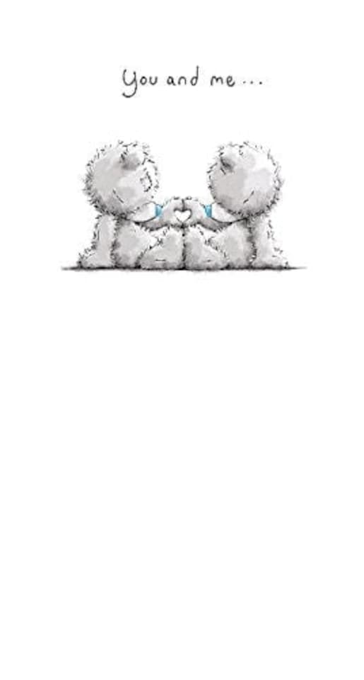 image 1 of YOU AND ME. Me to You Bear Love Couple Whispers New Greeting Card