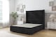 image 1 of Sloomy Devonshire Black Naples Divan Bed Base 2 Drawers Foot-End With 54 Inch Wingback Headboard | Black | Black | Super King | 1