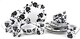 image 1 of Creative Tops 16pc White and Black Floral Porcelain Dinner Set