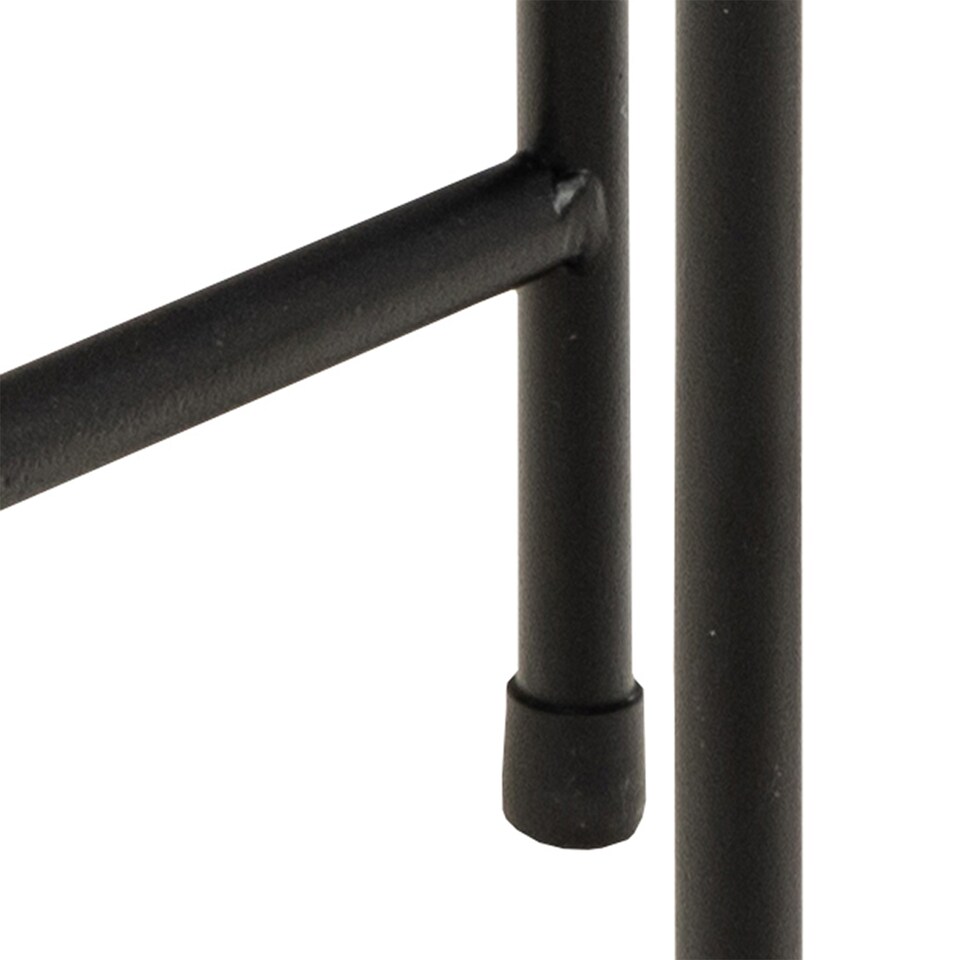 image 1 of Avila Side Table with Brown Marble Top 42x45cm