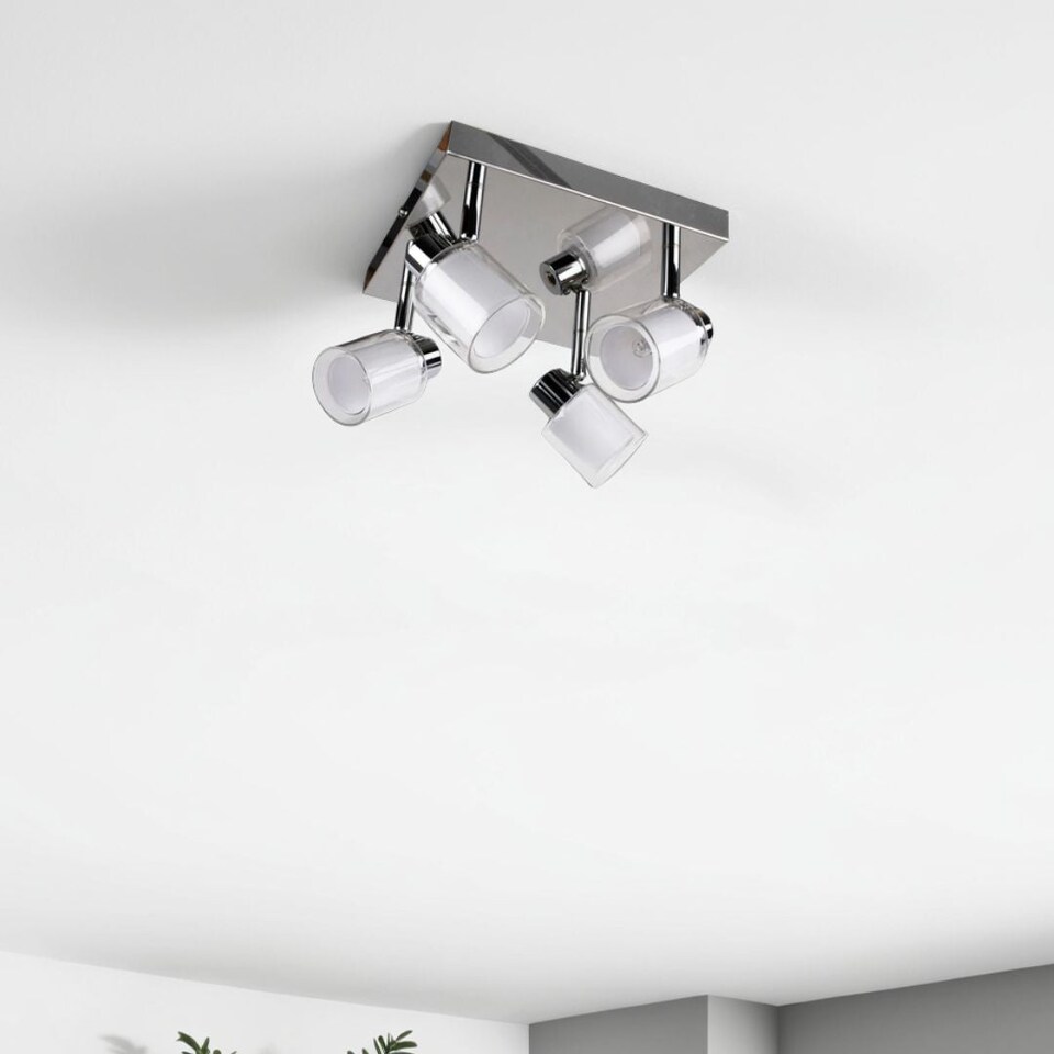 image 1 of Jacey 4 Spotlight Plate Polished Chrome