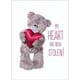 image 1 of 3D Holographic Heart Me to You Bear -  Valentines Day Card
