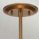 image 2 of Ziggy Cylindrical Pendant Ceiling Light, Lacquered Gold