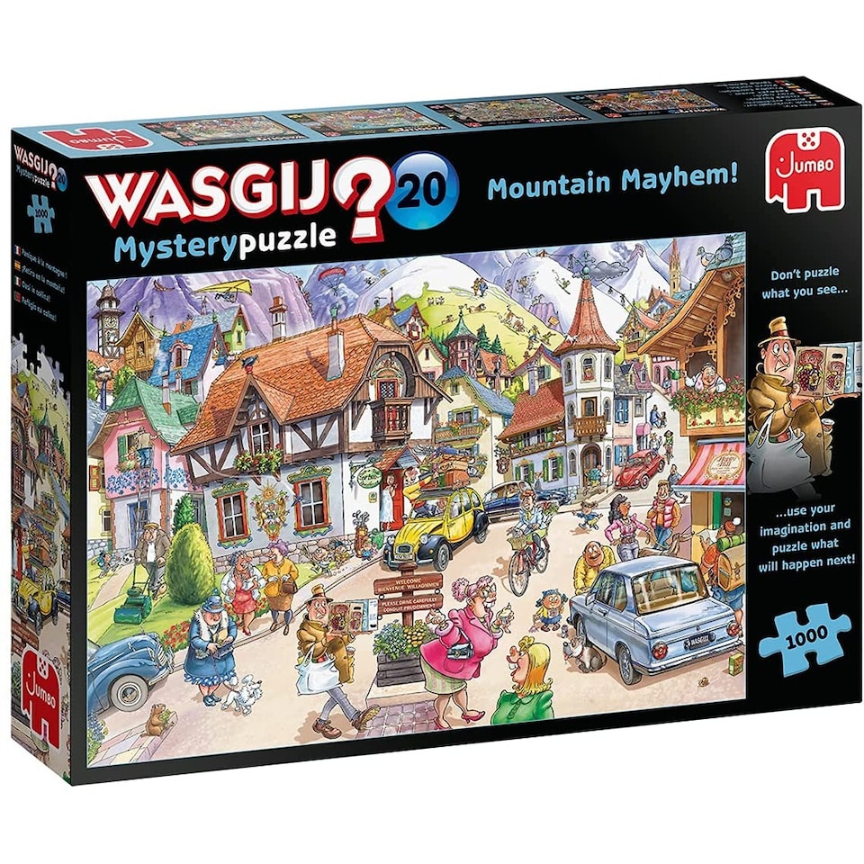 image 1 of Wasgij Mystery 20 Mountain Mayhem! 1000 Piece Jigsaw Puzzle