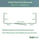 image 3 of Safetots Multi Panel Fire Surround, 51cm Deep x 164cm Wide, Grey, 70cm Tall, Child and Pet Safety, Baby and Toddler Fire Guard