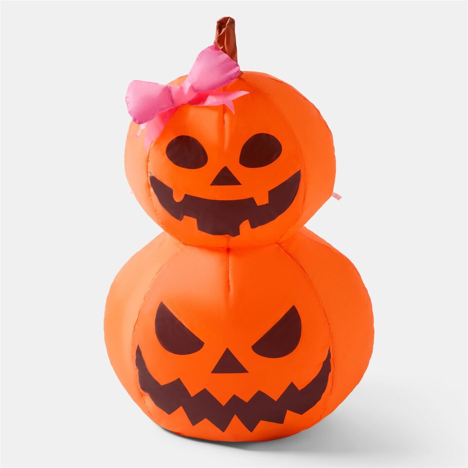 image 1 of OHS 90cm Halloween Self Inflating Pumpkin Decoration Indoor Outdoor Party Accent