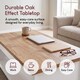 image 5 of Vida Designs Arlington Top Coffee Table Shaker Side Living Room Table, White & Oak