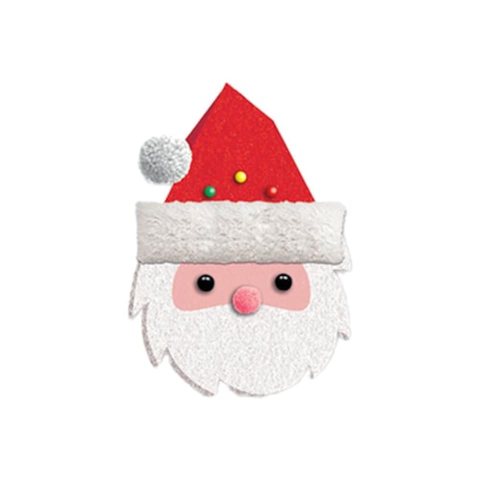 Santa Claus Flashing LED Christmas Brooch