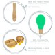 image 2 of Tiny Dining Children's Bamboo Silicone Tip Spoon - Yellow