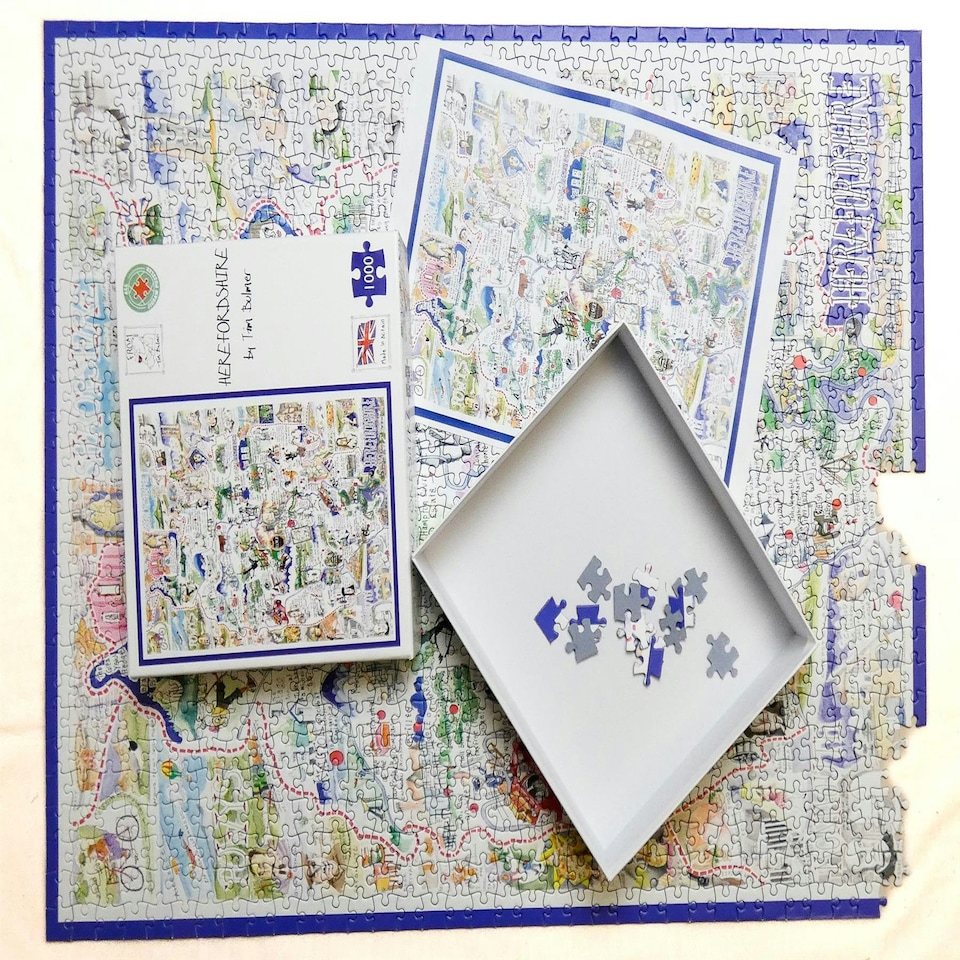 image 1 of Herefordshire - Tim Bulmer 1000 Piece Jigsaw Puzzle