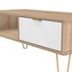 image 5 of Bexley 1 Drawer Coffee Table in White Matt & Bardolino Oak (Ready Assembled) | White | White Matt & Bardolino Oak