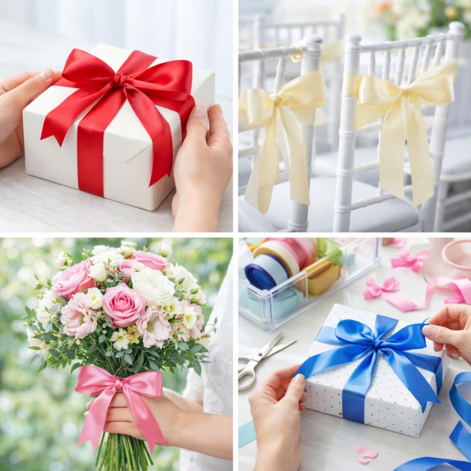 image 1 of Satin Ribbon for Fabric & Gift Wrapping - 6mm x 25 Metres
