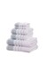 image 1 of Dakota Stripes Towels 6 Piece Pure Cotton Bale Set | Green | Bath towel