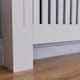 image 6 of Vida Designs Chelsea Radiator Cover Painted MDF Slatted Cabinet, White, 112cm