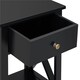 image 6 of Yaheetech X Shape End Table Black