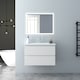 image 7 of AICA 800mm Wall Mounted Bathroom Vanity Unit With Ceramic Basin,2 Soft Close Drawers for Storage,Anthracite,Flat packed