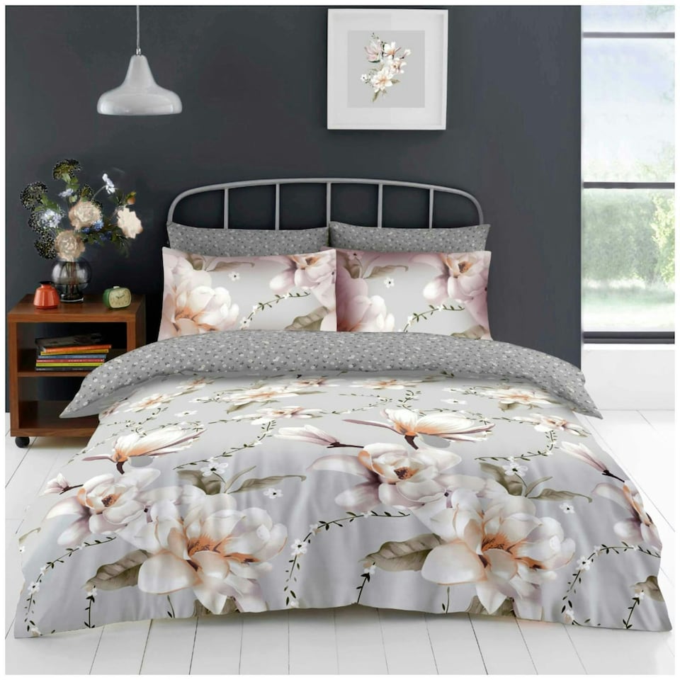 image 1 of VELVETIO Zenda Complete Duvet Cover Set with Fitted Sheet Soft Printed Bedding Bedset Multi | Single
