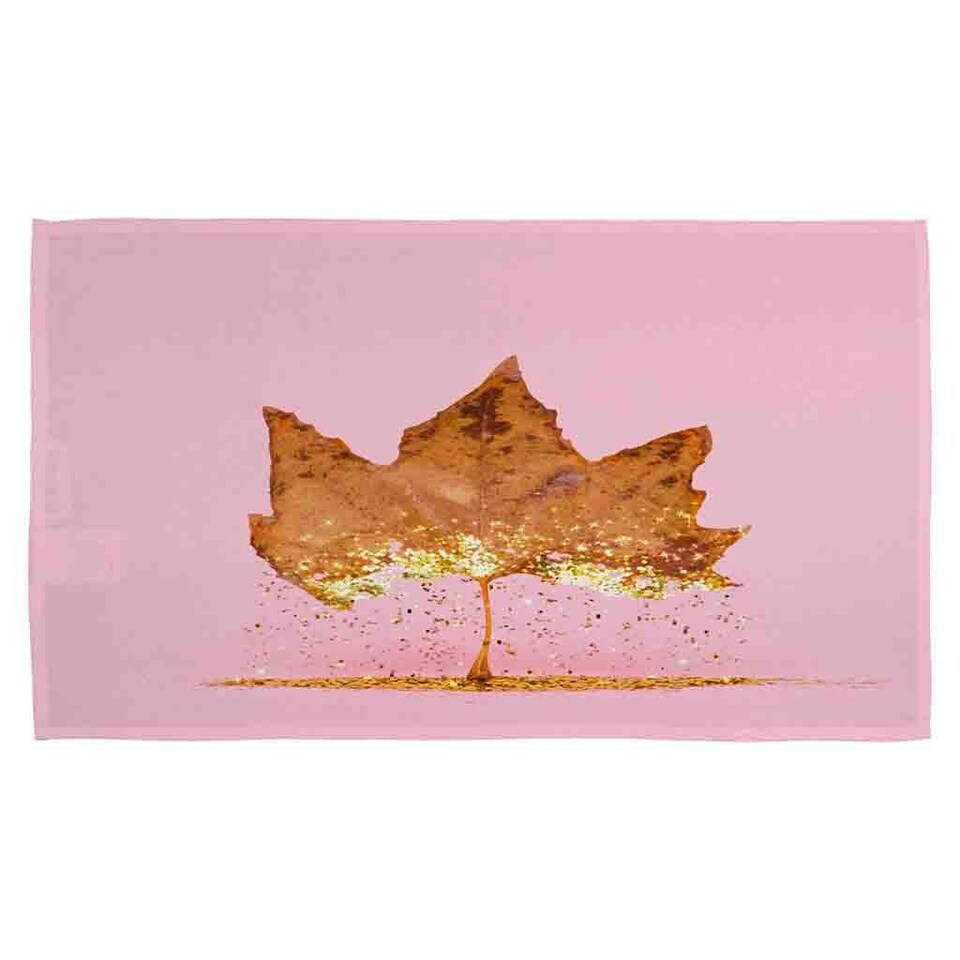 image 1 of Glitter Leaf Kitchen Towel