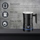 image 4 of Straame Electric Milk Frother, Stainless Steel, Whisk & Froth in Seconds (Black)