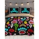 image 1 of Rapport Be Happy Neon Duvet Cover Set | Multi | Multicoloured | Single | 1
