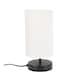 image 4 of ValueLights Francis Black Touch Table Lamps White Shades & Bulbs