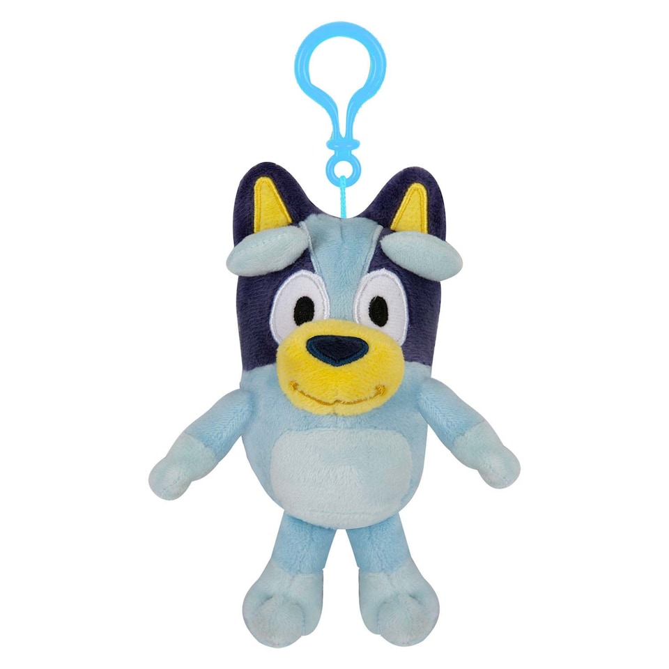 image 1 of vfm-estore Bluey Plush Bag Clip - 12cm x 8cm, Blue