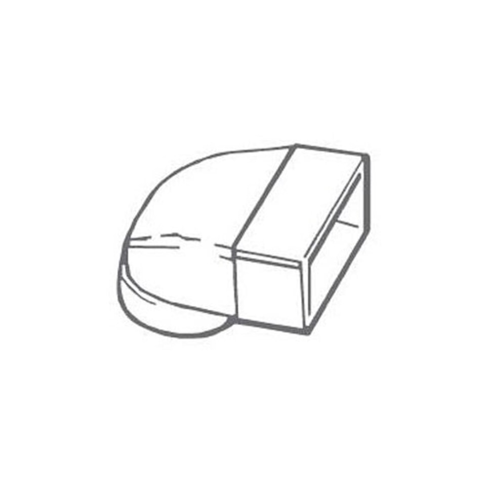 Manrose Round Elbow Connector - White - One Size