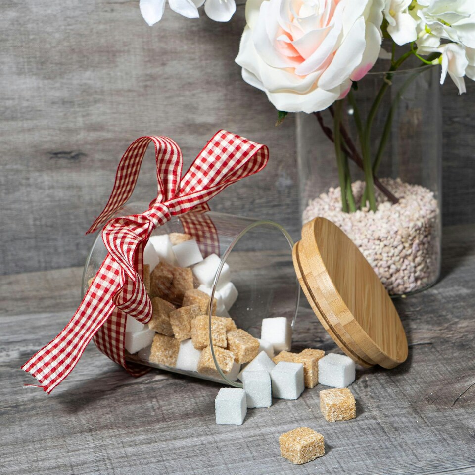 image 1 of Argon Tableware 5pc Scandi Storage Jar Set with Wooden Lids