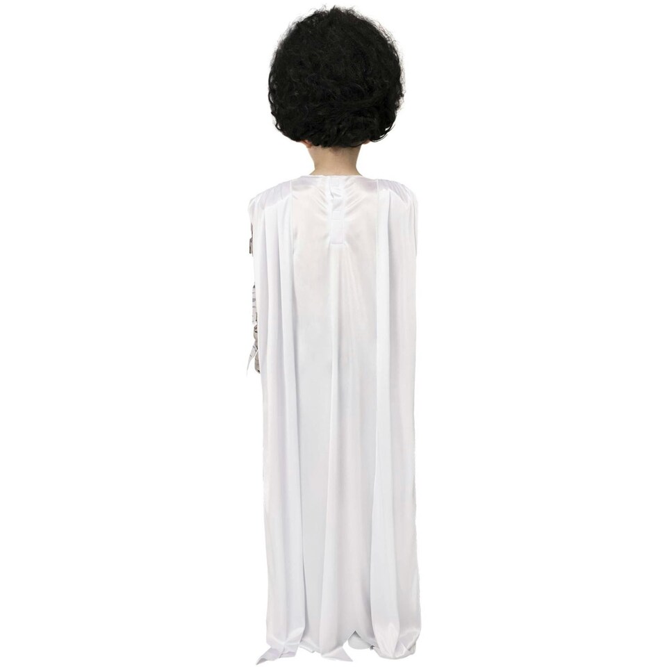 image 1 of Universal Monsters Girls The Bride Of Frankenstein Costume Set - White - 7-9 Years