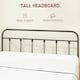 image 3 of HOMCOM 5ft Metal King Platform Bed Frame w/ Underbed Storage Headboard Black
