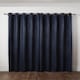 image 3 of Metro Thermal Blackout Eyelet Curtains 116cm x 183cm Navy Blue | Blue