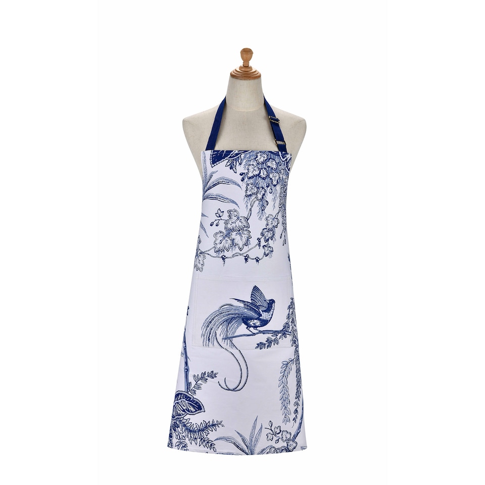 image 1 of Ulster Weavers Willow Toile Apron - Cotton Blue
