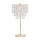 image 1 of First Choice Lighting Cascada Gold and Acrylic Crystal Jewelled Table Lamp Gold | Clear